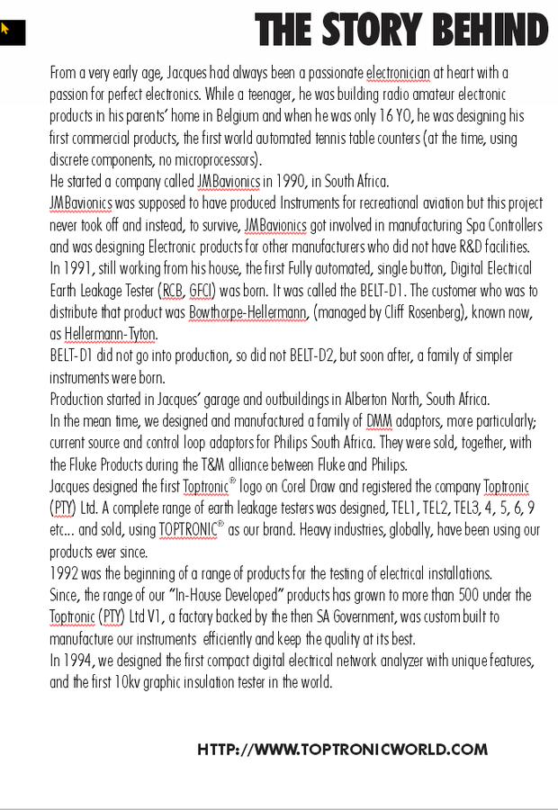 About TOPTRONIC 3